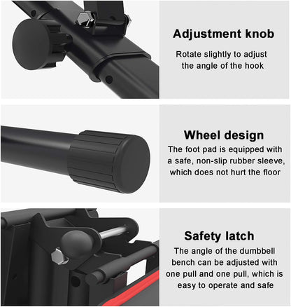 Adjustable Dumbbell Rack Stand 🏋️‍♀️ | Space-Saving Storage for Weightlifting Equipment 🏠 | Perfect for Home Gym Organization 🔥💪
