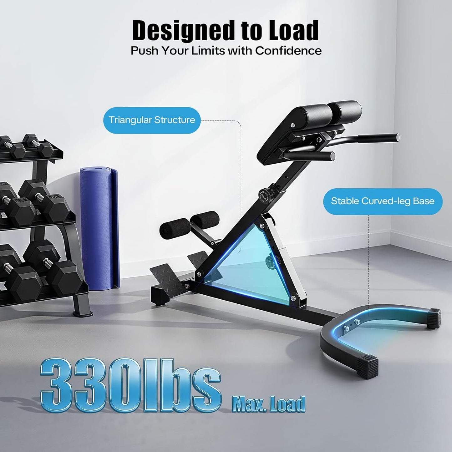 Multi-Functional Abdominal & Hyperextension Equipment – Full Body Workout Machine for Core & Back Strength 💪 | Home Gym Essentials for Fitness Enthusiasts 🔥