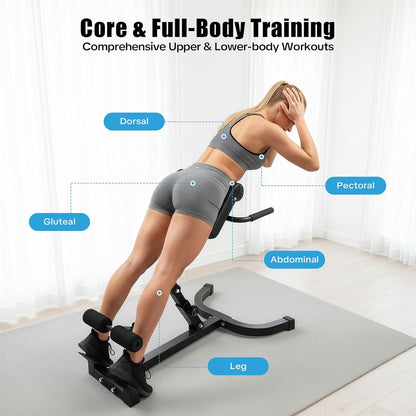 Multi-Functional Abdominal & Hyperextension Equipment – Full Body Workout Machine for Core & Back Strength 💪 | Home Gym Essentials for Fitness Enthusiasts 🔥