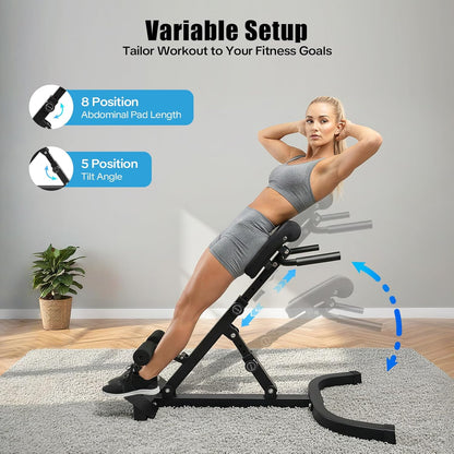 Multi-Functional Abdominal & Hyperextension Equipment – Full Body Workout Machine for Core & Back Strength 💪 | Home Gym Essentials for Fitness Enthusiasts 🔥